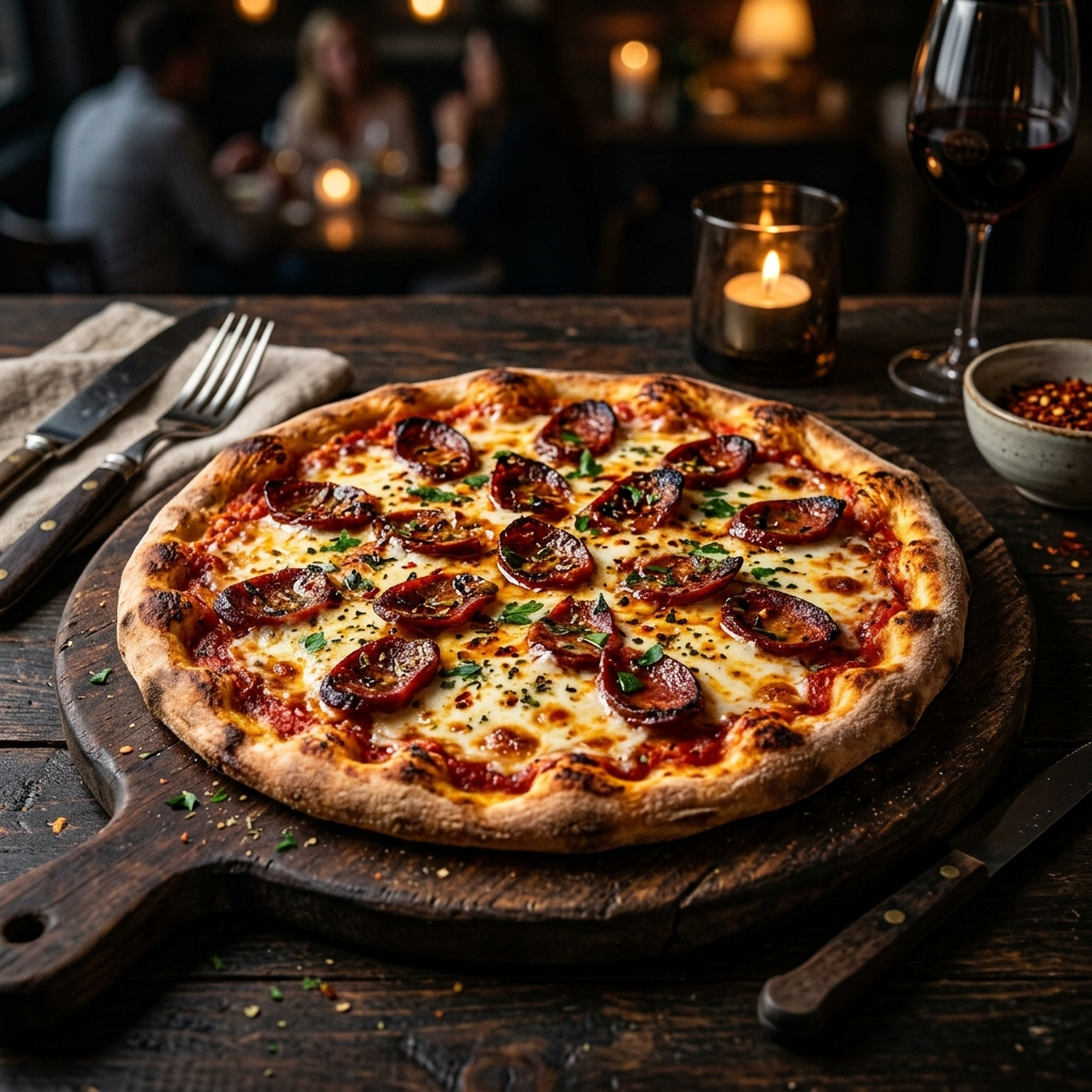 Pizza mit Sucuk