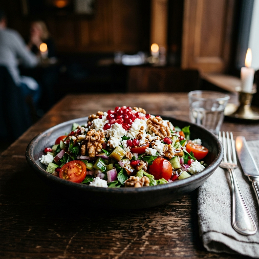 Loqum Salat mit Tulumkäse